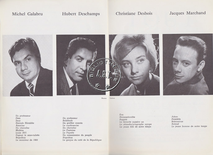 Les programmes de Théatre de l\